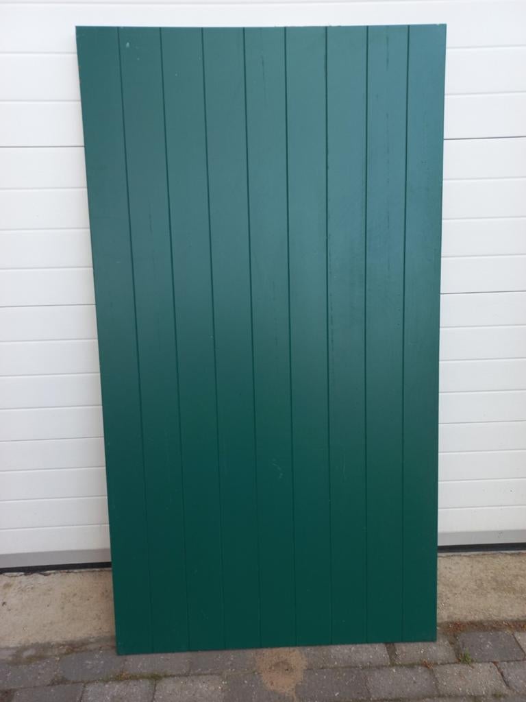 Groene houten deurpaneel, Ophalen of Verzenden