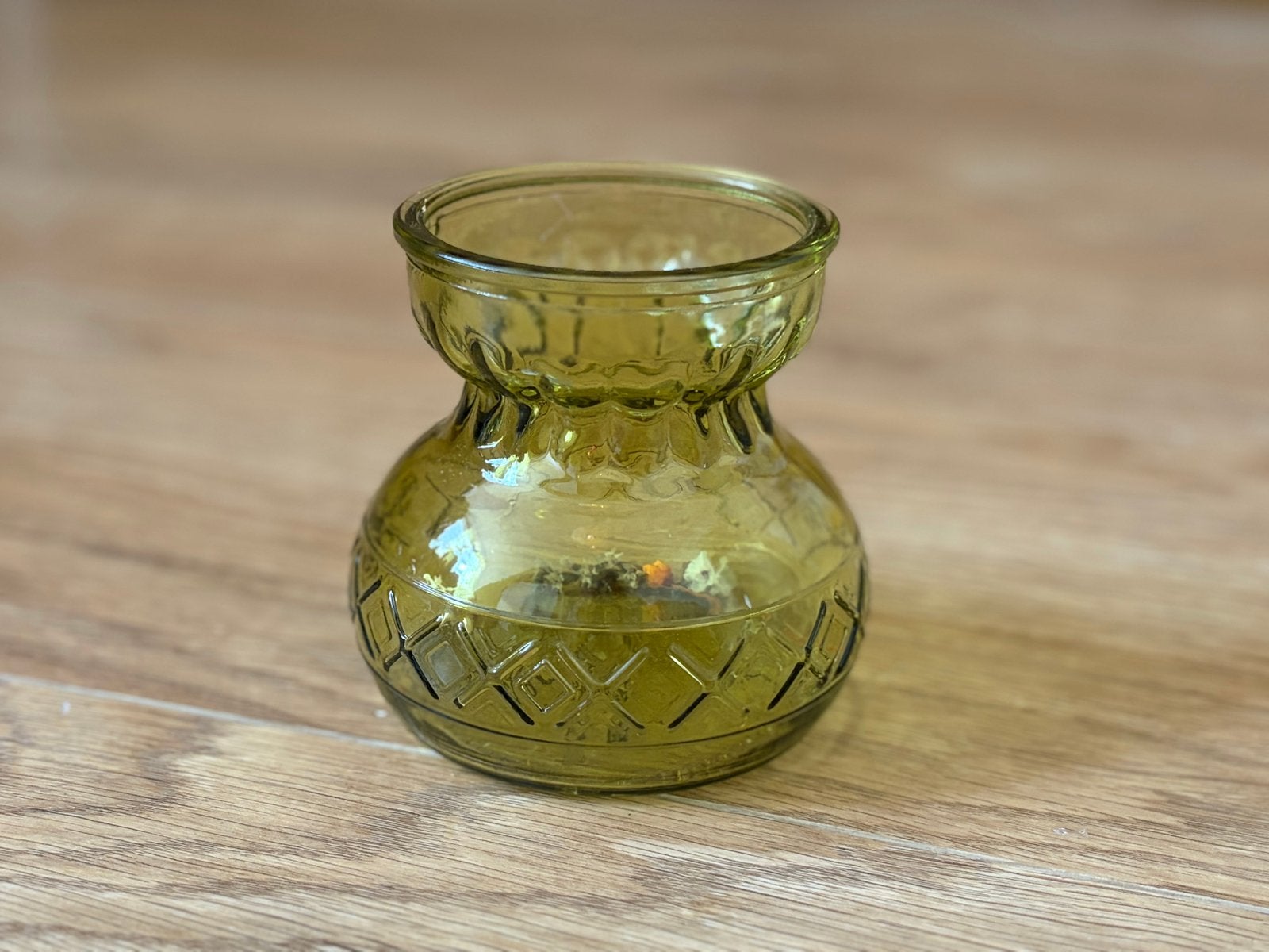 Groen glazen hyacintvaasje, Ophalen of Verzenden
