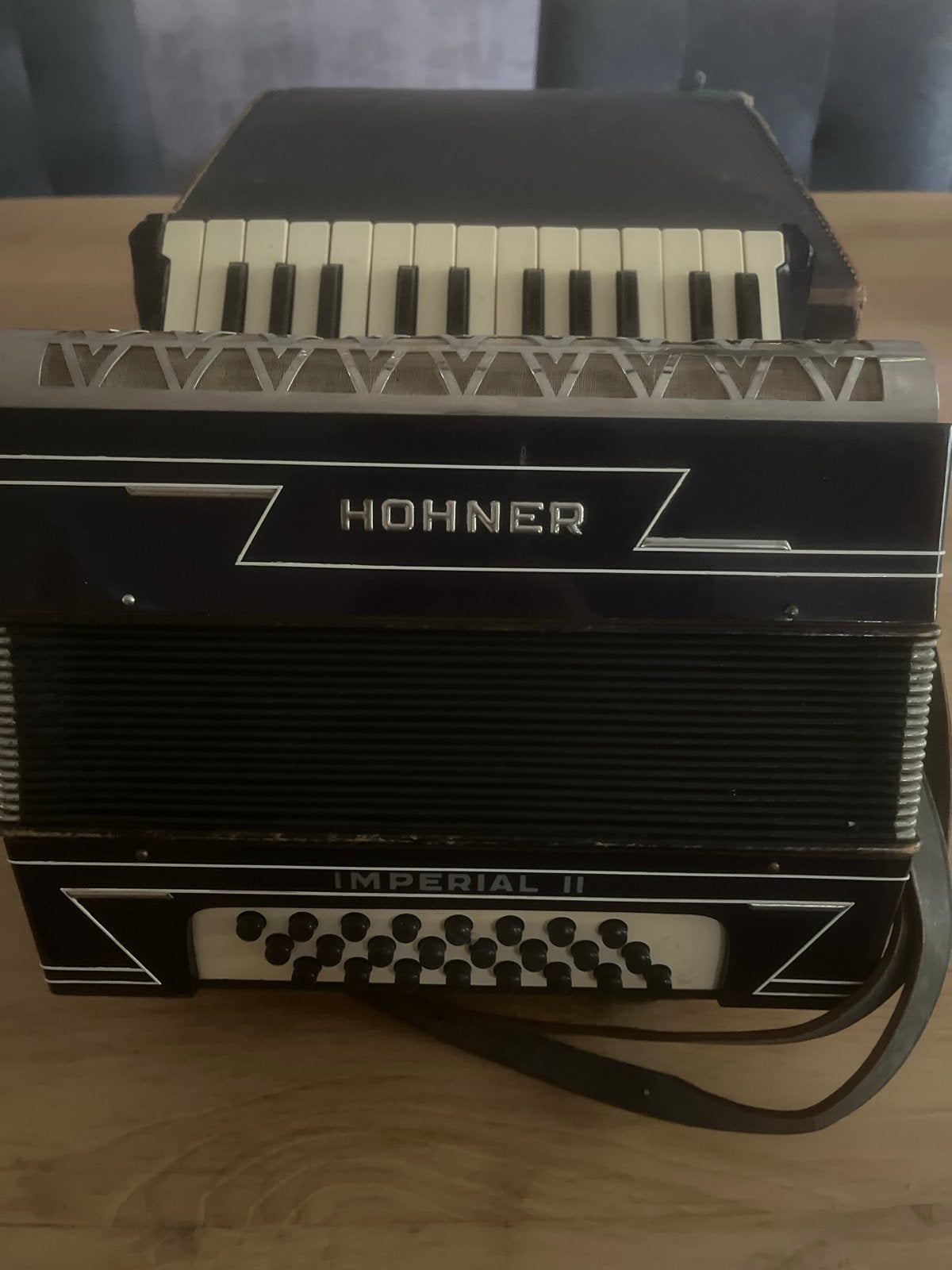 Hohner Imperial II Accordeon 1934-1938, Gebruikt, Overige formaten, Met koffer, Hohner
