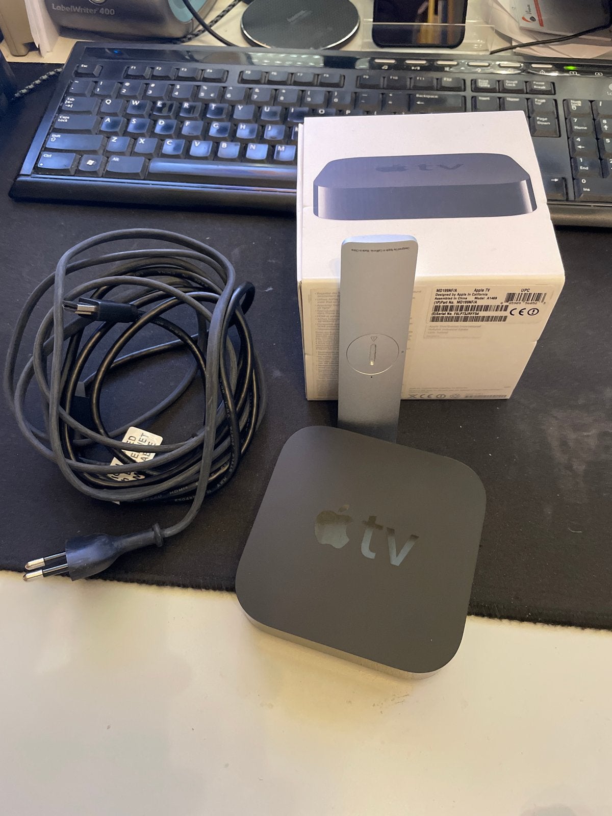 Apple TV (3e generatie) Model A1469 met afstandsbediening, Ophalen of Verzenden, Gebruikt, HDMI, Zonder harde schijf