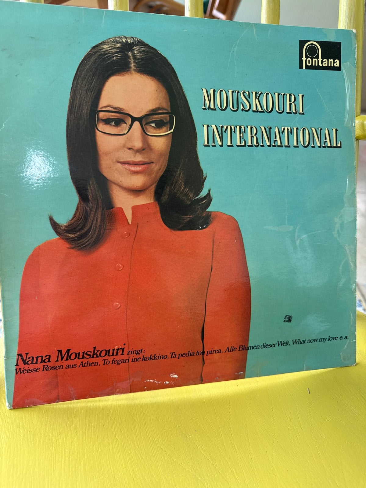 Nana Mouskouri International LP Vinyl Fontana, Ophalen of Verzenden, 1960 - 1969, Gebruikt, 12 inch
