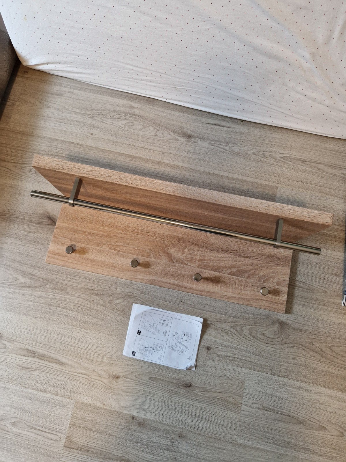 Kapstok met bovenplank, Huis en Inrichting, Gebruikt, Minder dan 100 cm, Hout, Ophalen
