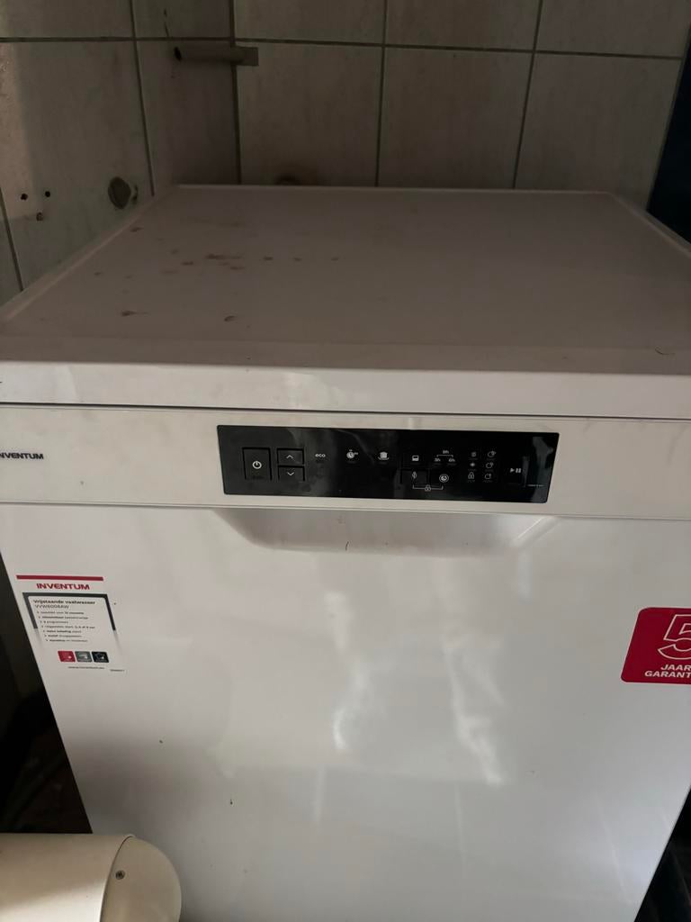 Inventum VW600BAW Vrijstaande Vaatwasser, Witgoed en Apparatuur, Weegschalen, Ophalen, Gebruikt, 1 tot 500 gram, 100 kg of meer