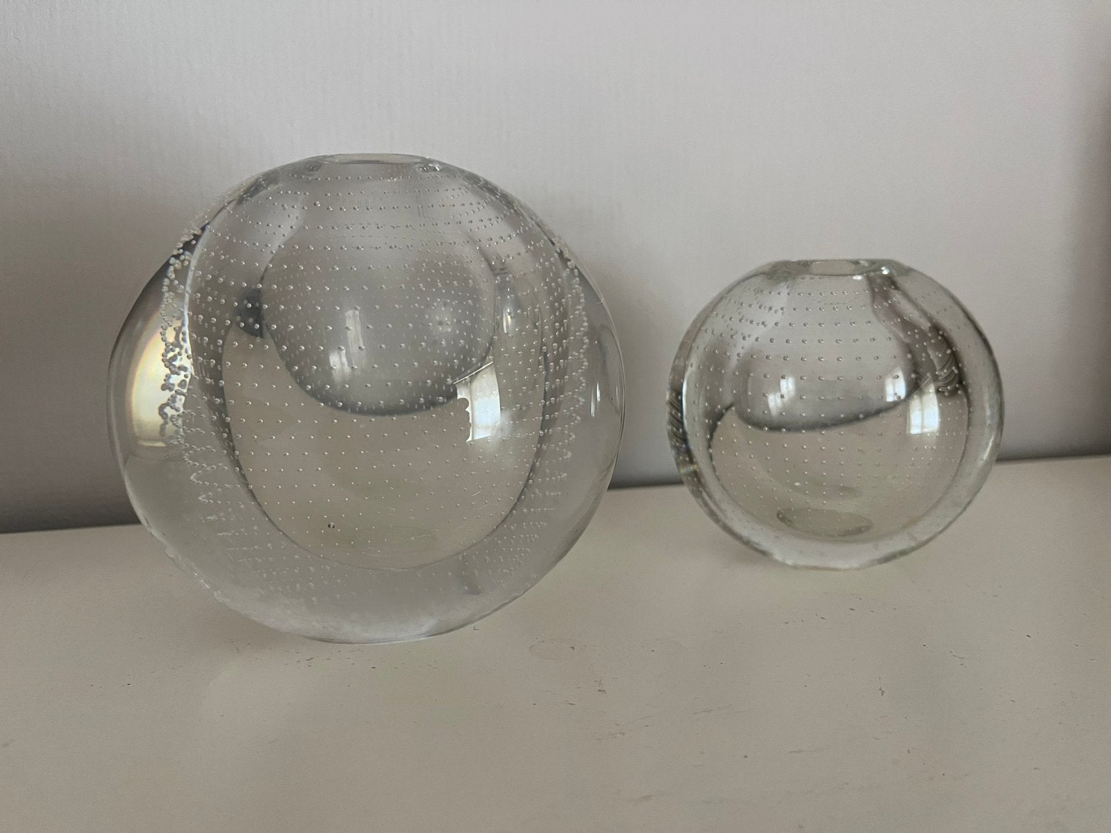 Vaas glas spijkervaasje, Ophalen of Verzenden, Zo goed als nieuw, Glas