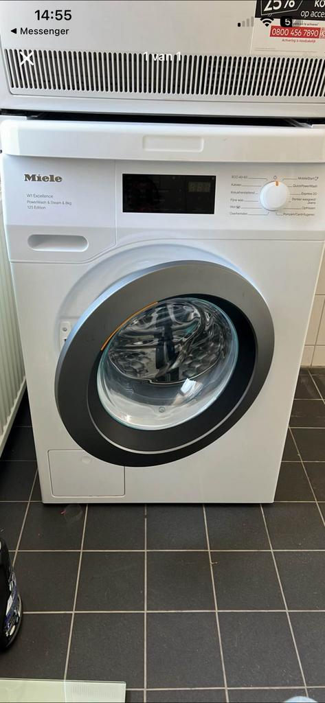 Miele wasmachine, Ophalen, Zo goed als nieuw, 1200 tot 1600 toeren, 85 tot 90 cm