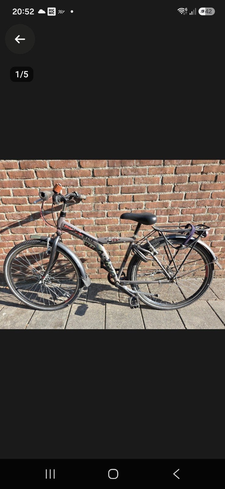 Sparta Streetwise 3v 26inch, Ophalen, Sparta, Gebruikt, Velgrem