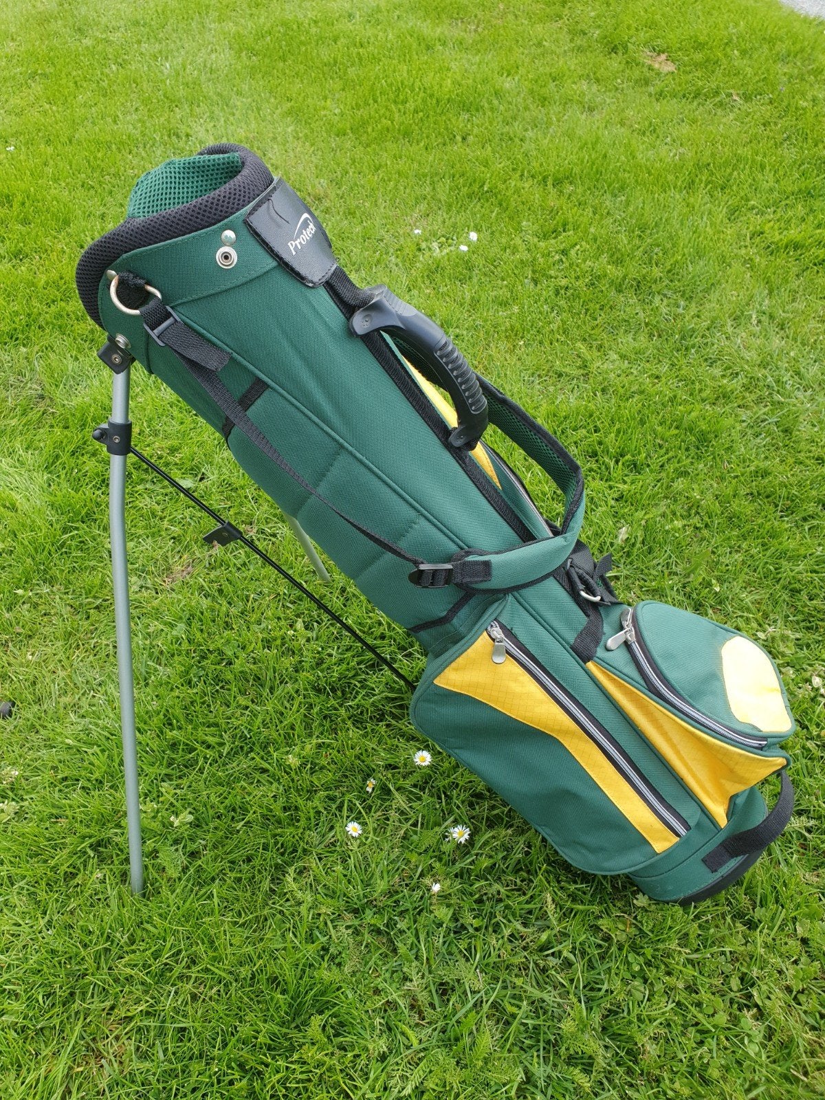 Complete golfset met tas en standaarden, Ophalen