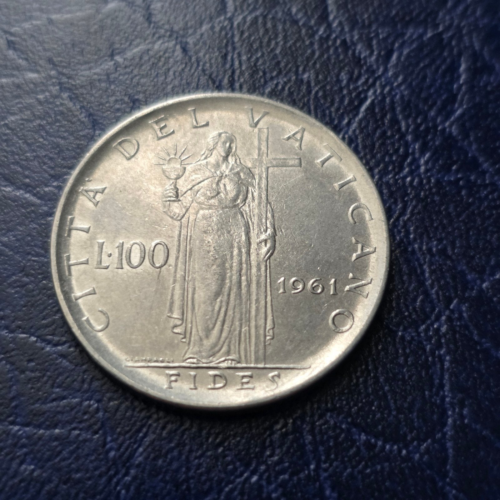 100 Lire Vaticaan 1961 - Paus Johannes XXIII, Ophalen of Verzenden