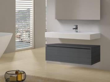 Solid Surface wastafel WF Quadra 100 cm Nieuw -45% OFF!!!, Ophalen, Nieuw, Wit