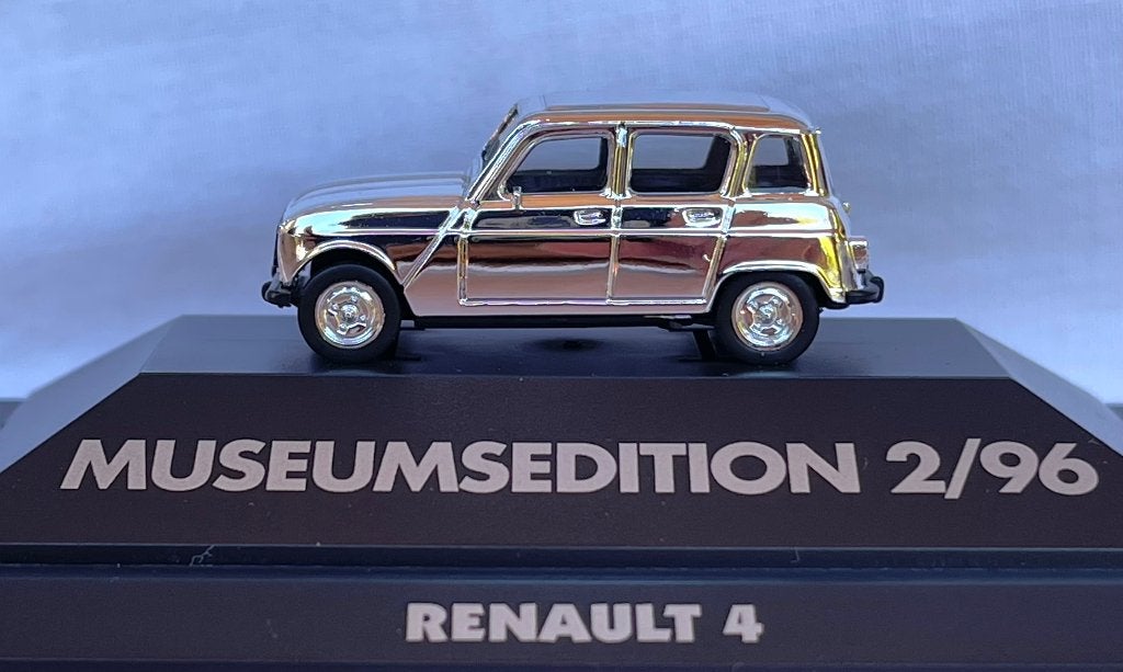 Herpa 89961: Renault 4 in chroom, Ophalen of Verzenden, Zo goed als nieuw, Auto, Herpa