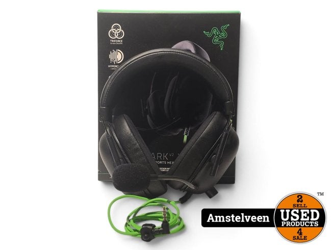 Razer  BlackShark v2X Headset, Black | Nette Staat, Razer, Gebruikt, Support@razer.com, Razer Inc.,
9 Pasteur,
Irvine, CA 92618,
United States