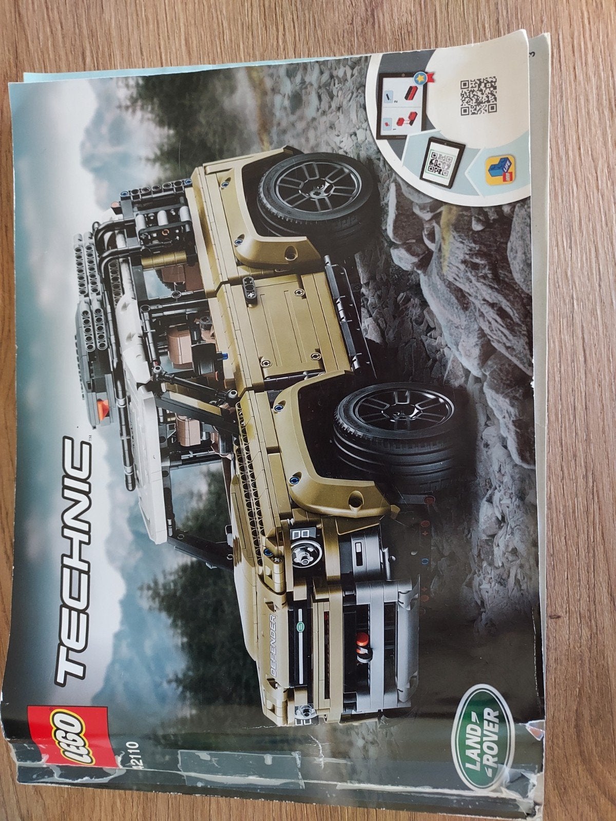 LEGO Technic Land Rover Defender 42110 Bouwinstructies, Ophalen of Verzenden, Gebruikt, Overige merken