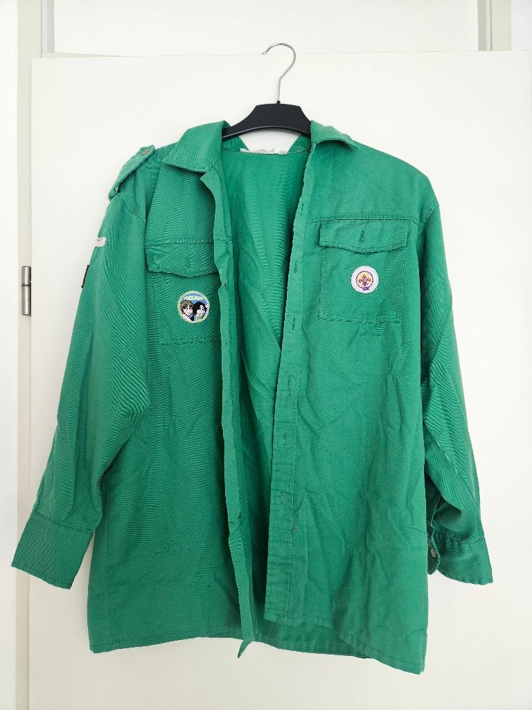 Welpenblouse maat 176, Verzamelen, Scouting, Ophalen of Verzenden, Gebruikt, Kleding