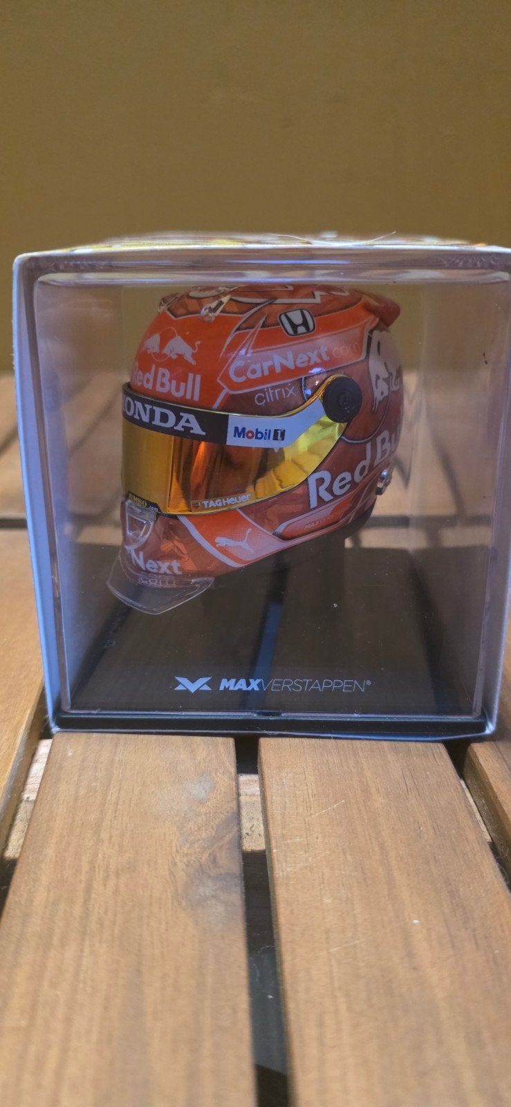 Schaal 1/4 Helm Max Verstappen Belgische GP 2021 Nieuwstaat, Ophalen, Zo goed als nieuw