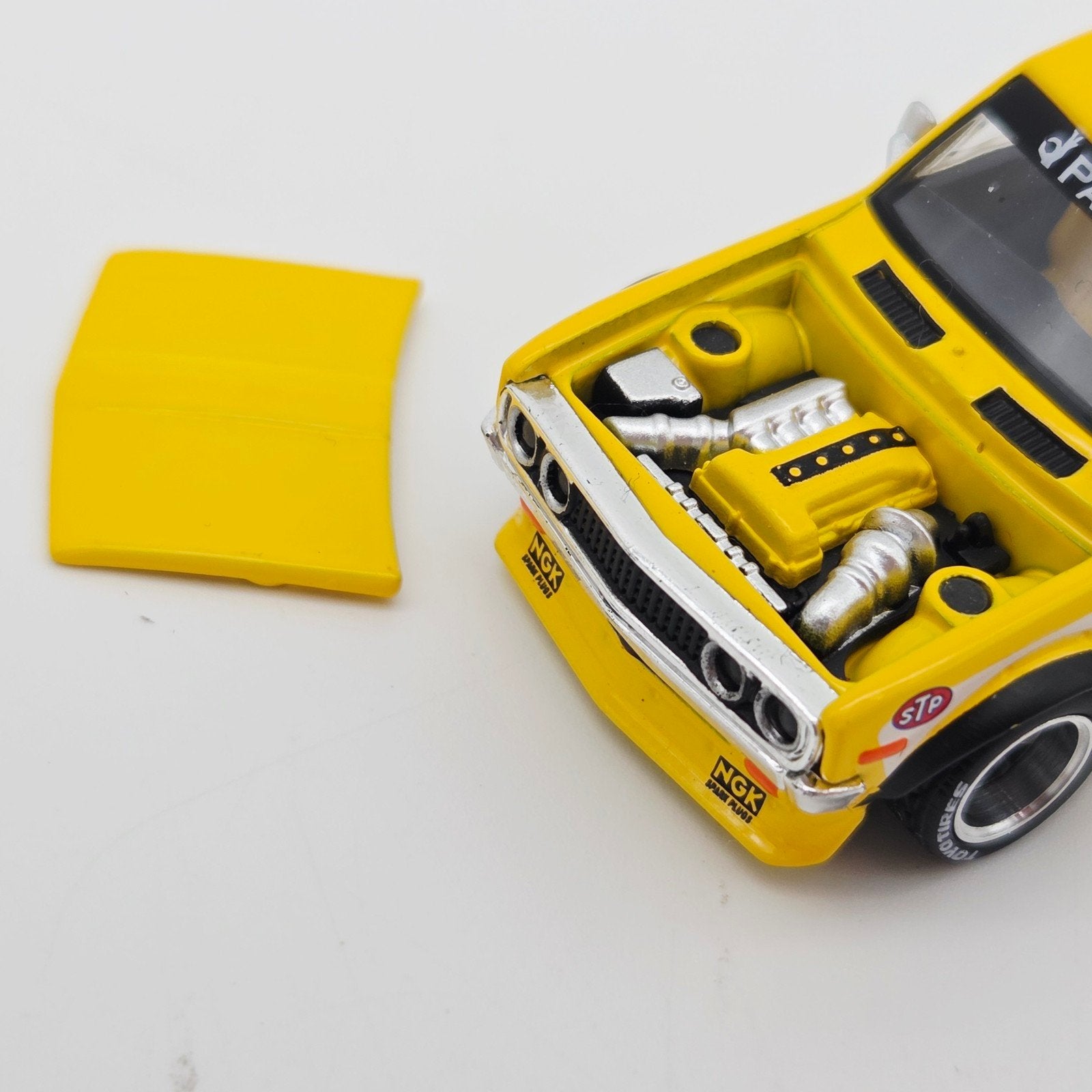 Pop Race – Pandem Datsun 620 *Mooneyes*, yellow/black, Mymodelcar@outlook.com, Auto, Ophalen of Verzenden, Pop Race