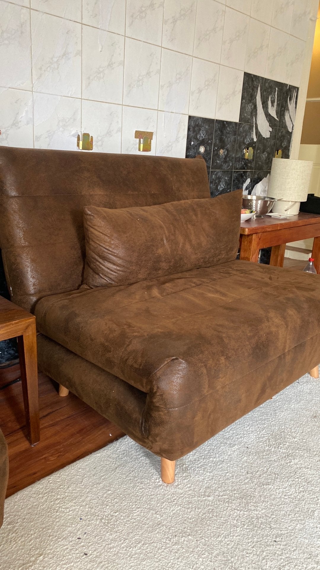Fauteuil waarvan je een bed kan maken 2stuks, Huis en Inrichting, Slaapkamer | Slaapbanken, Ophalen, Zo goed als nieuw, Tweepersoons