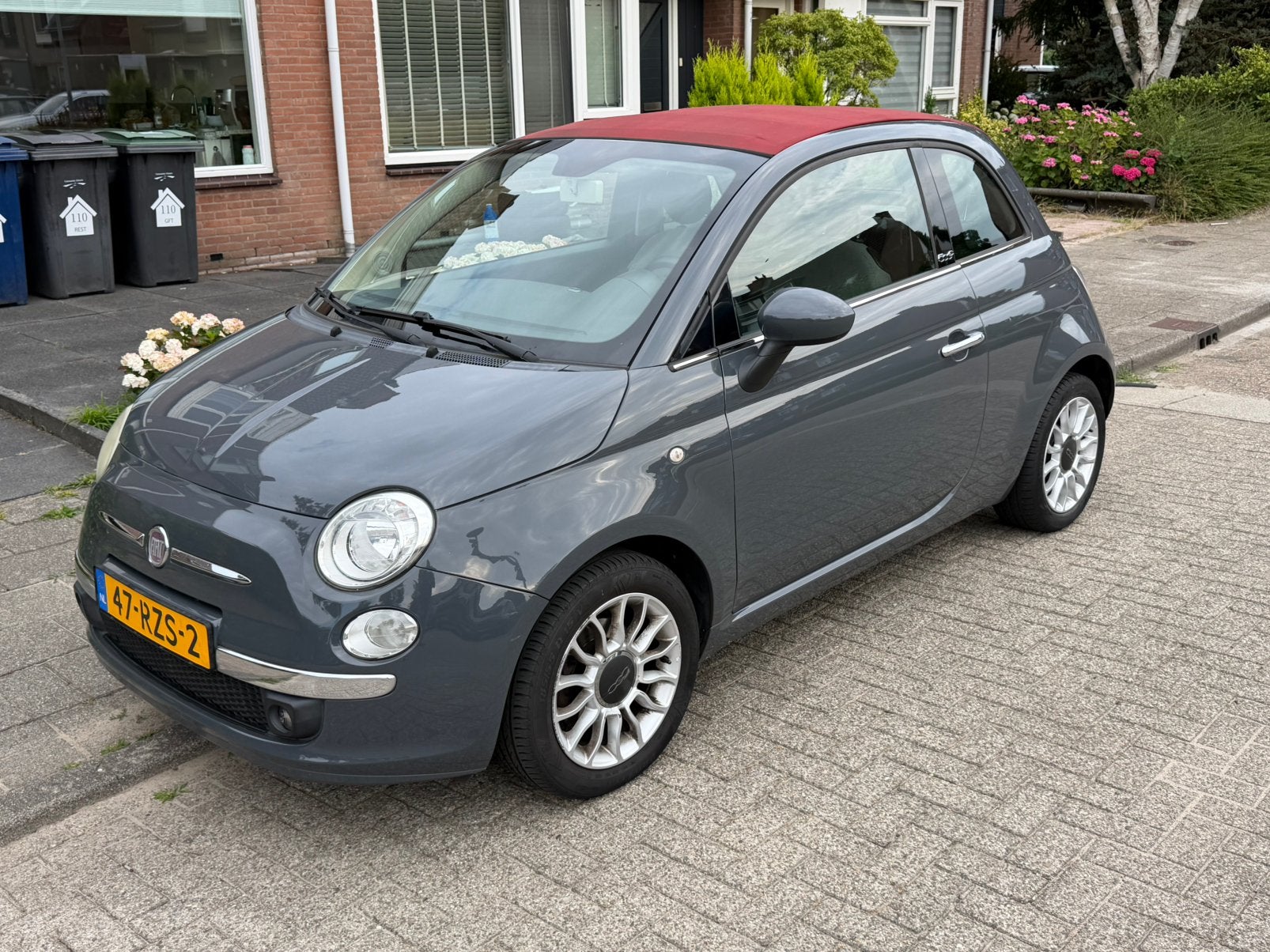 Fiat 500 0.9 Twinair 2011 Grijs, Auto's, 31 €/maand, 24 km/l, Handgeschakeld, Particulier