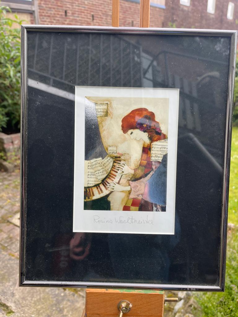 Rosina Wachtmeister Schilderij - Muziek en Katten, Antiek en Kunst, Ophalen