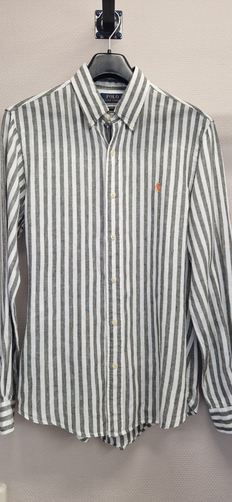 Ralph Lauren Linnen Overhemd Maat M - Zo goed als nieuw, Kleding | Heren, Ophalen of Verzenden