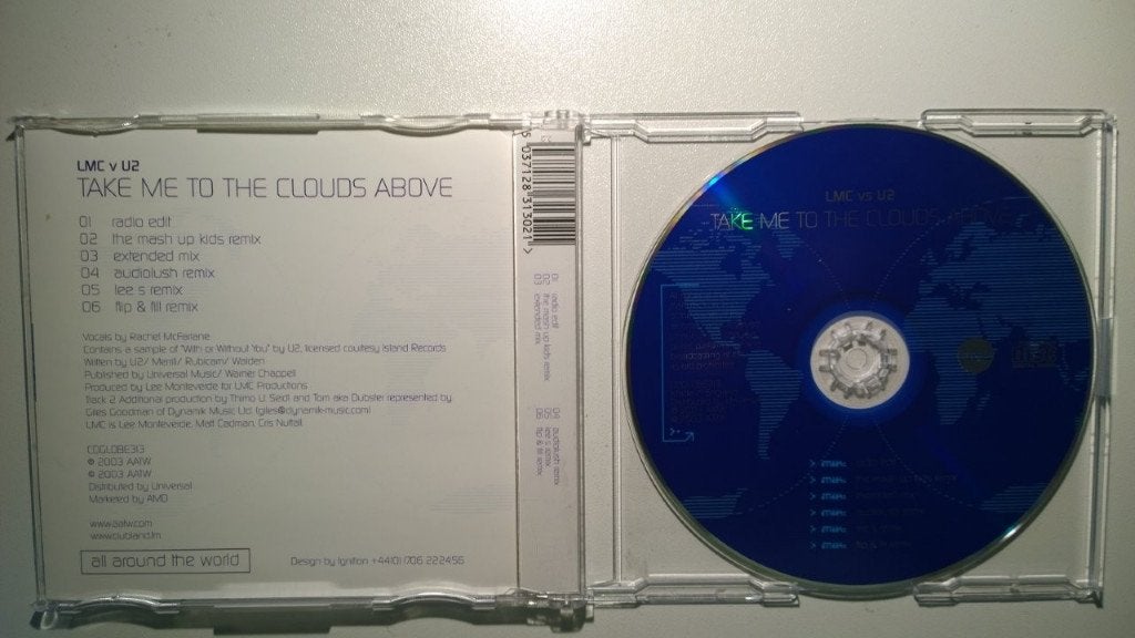 LMC Vs U2 - Take Me To The Clouds Above (Maxi CD Single), Ophalen of Verzenden, Zo goed als nieuw, Pop