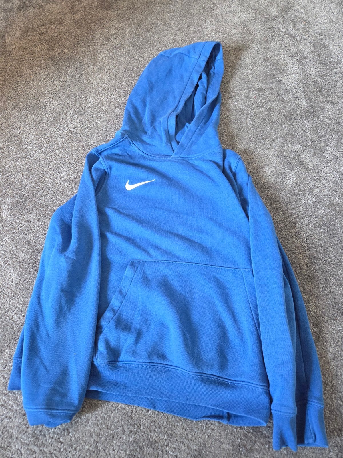 Blauwe Nike hoodie maat 152, Kinderen en Baby's, Kinderkleding | Maat 152, Ophalen, Gebruikt, Jongen of Meisje, Trui of Vest