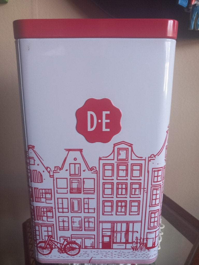 Douwe Egberts bewaarblik, Verzamelen, Ophalen of Verzenden, Zo goed als nieuw, Koffie, Douwe Egberts