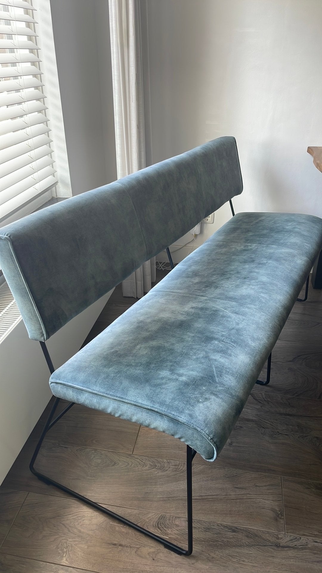 Eetkamerstoelen en bank, Huis en Inrichting, Stoelen, Ophalen, Overige kleuren, Zo goed als nieuw, Vijf, Zes of meer stoelen