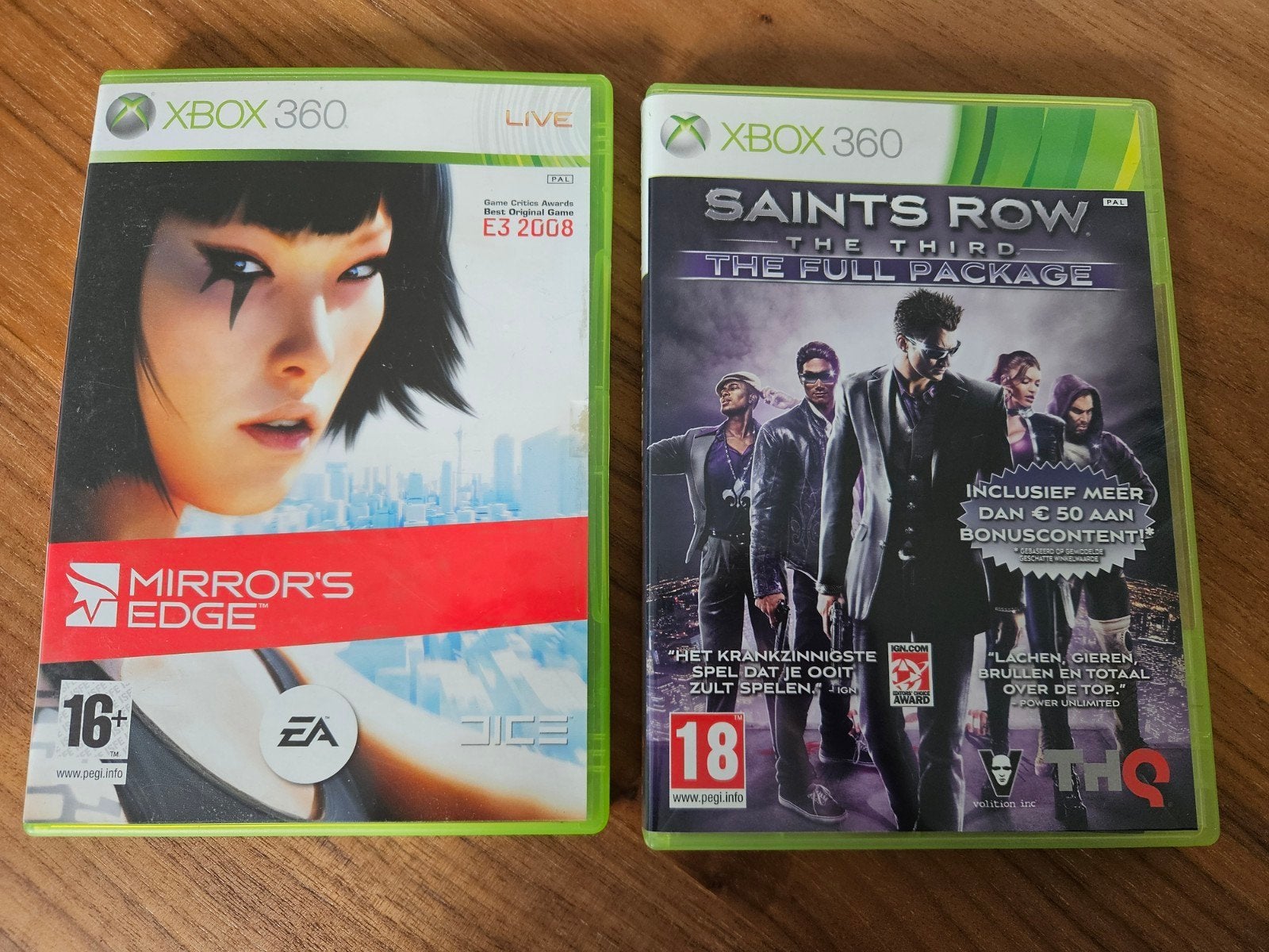 Xbox 360 – Mirror's Edge + Saints Row The Third Full Package, 1 speler, Ophalen of Verzenden, Avontuur en Actie, Vanaf 18 jaar