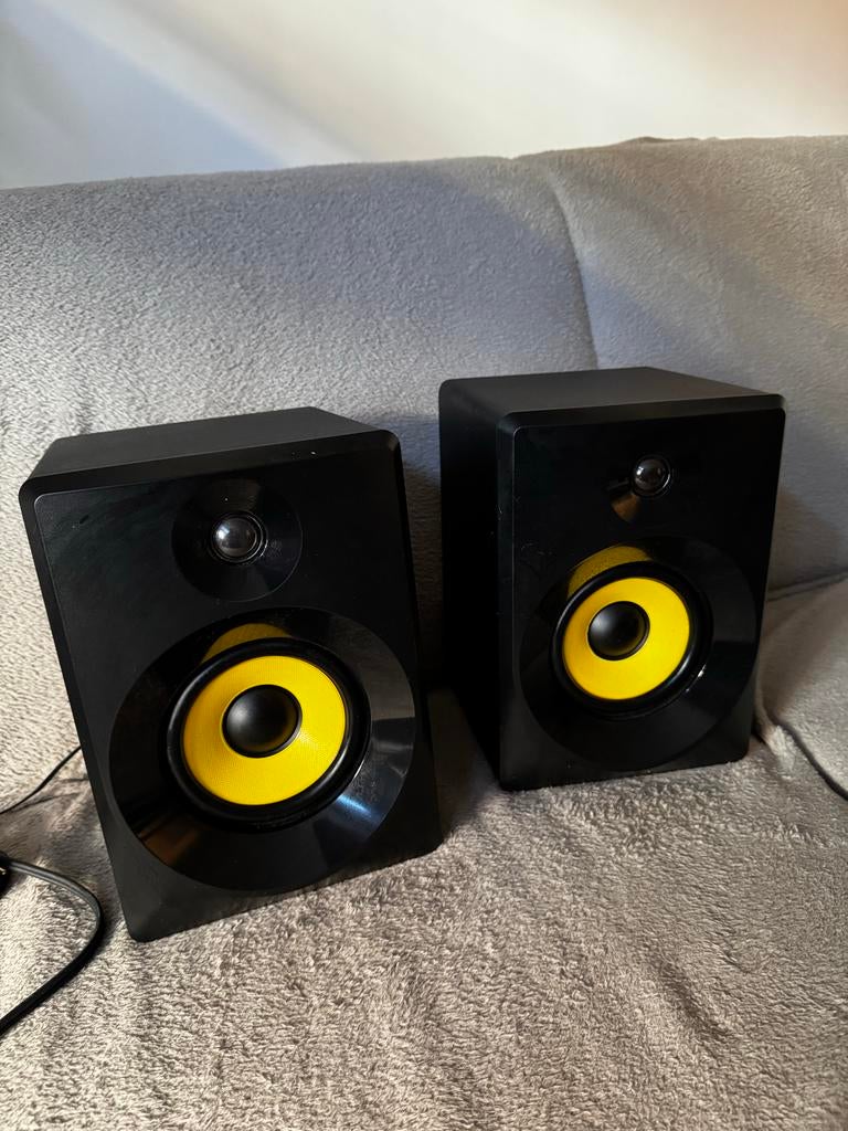 Vonyx SMN50 actieve studio monitor speakerset, Audio, Tv en Foto, Luidsprekers, Zo goed als nieuw, 60 tot 120 watt, Front, Rear of Stereo speakers