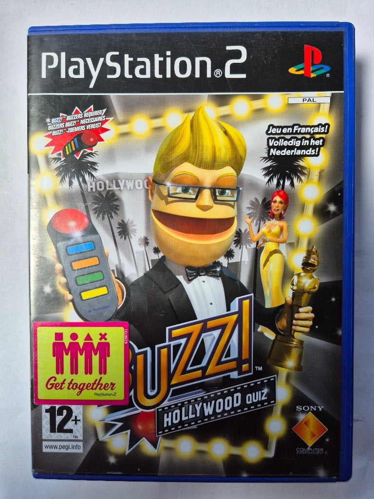 BUZZ hollywood quiz, Gebruikt, 1 speler, Racen en Vliegen, Ophalen of Verzenden