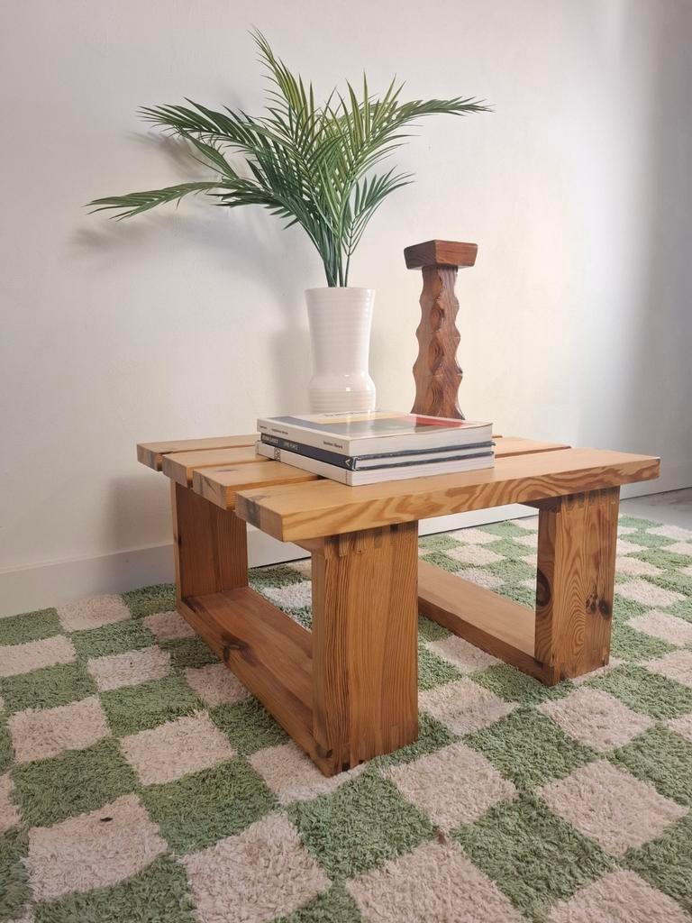 Vintage salontafel Lattentafel Ate van Apeldoorn japandi, Ophalen, Gebruikt, 50 tot 100 cm, 50 tot 100 cm