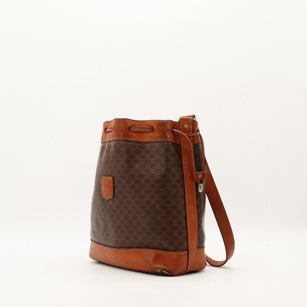 Celine Céline Macadam 30x27x12 cm bucket tas, Verzenden, Gebruikt, Zwart, Overige typen