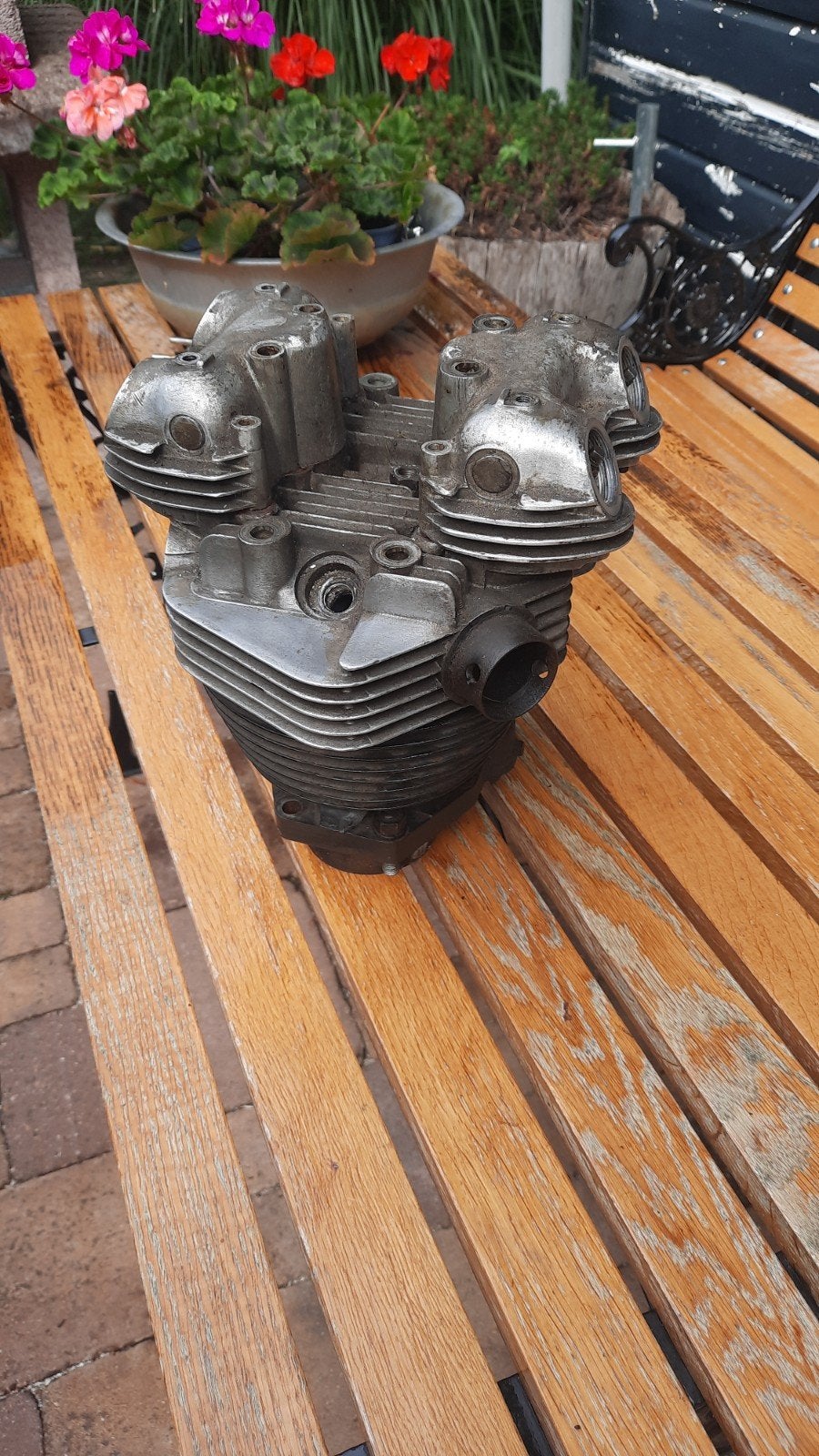 Triumph 9 bouten cilinder + kop, Motoren, Onderdelen | Oldtimers, Ophalen of Verzenden