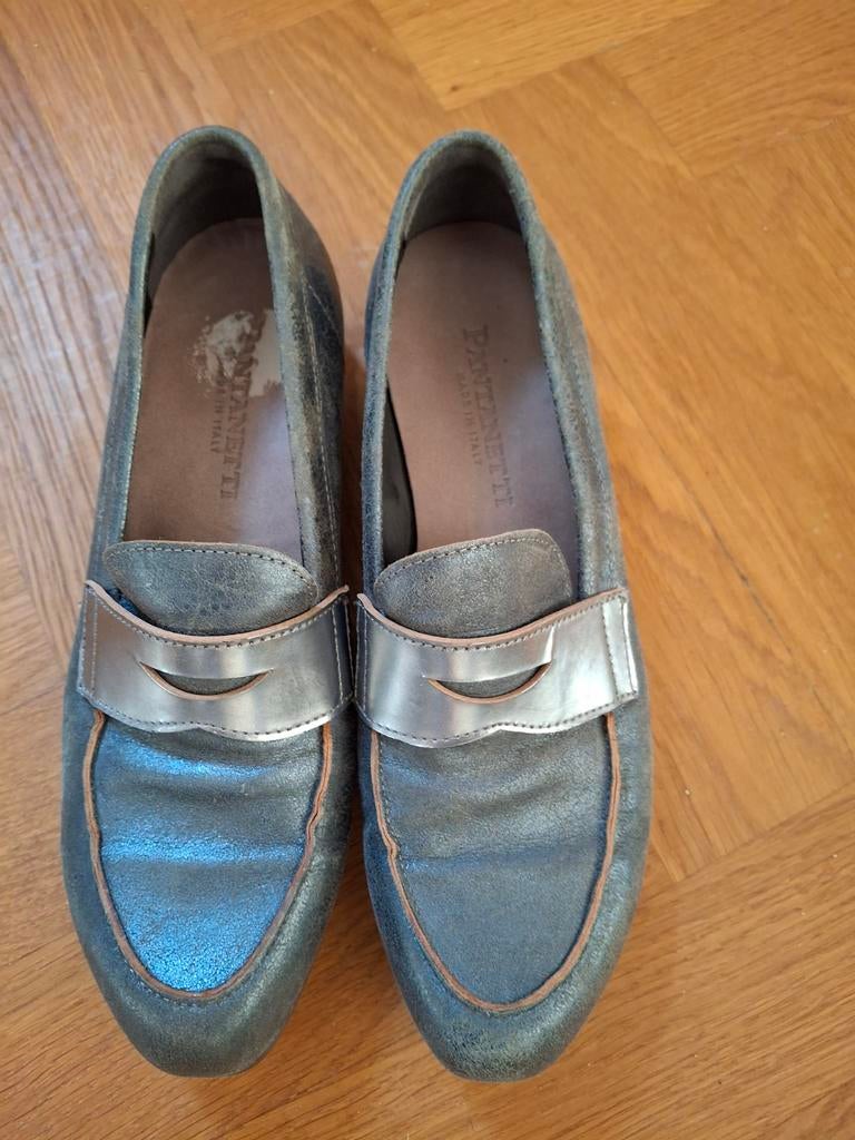 Pantanetti dames schoenen instappers blauw grijs maat 37, Kleding | Dames, Schoenen, Blauw, Instappers, Ophalen of Verzenden, Gedragen