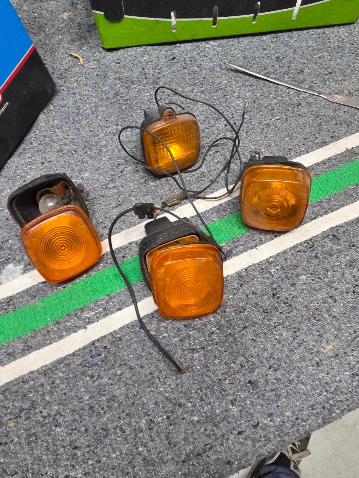 Knipperlichten set voor Honda oldtimer motoren (MB, MT, MTX), Ophalen of Verzenden