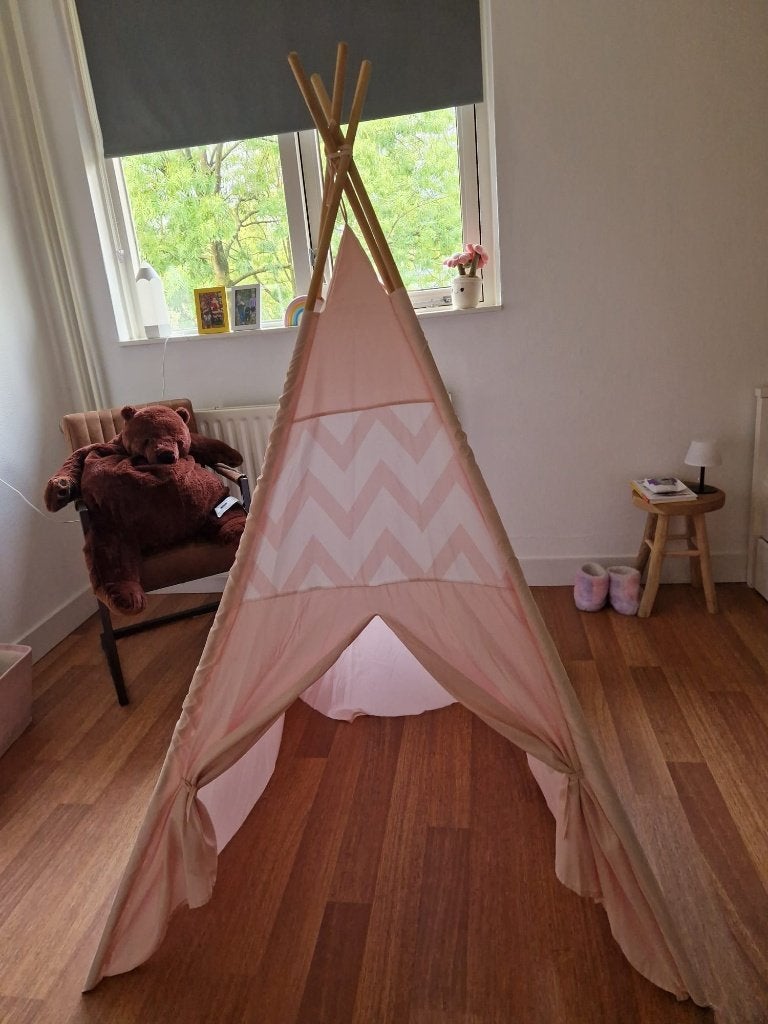 kinder tipi tent, Ophalen, Zo goed als nieuw, Onbekend, Roze