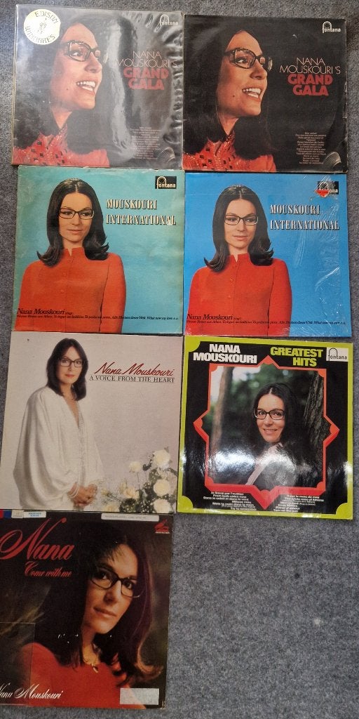 Lp Collectie van 7 Nana Mouskouri, Cd's en Dvd's, Vinyl | Overige Vinyl, Ophalen of Verzenden, Gebruikt, 12 inch