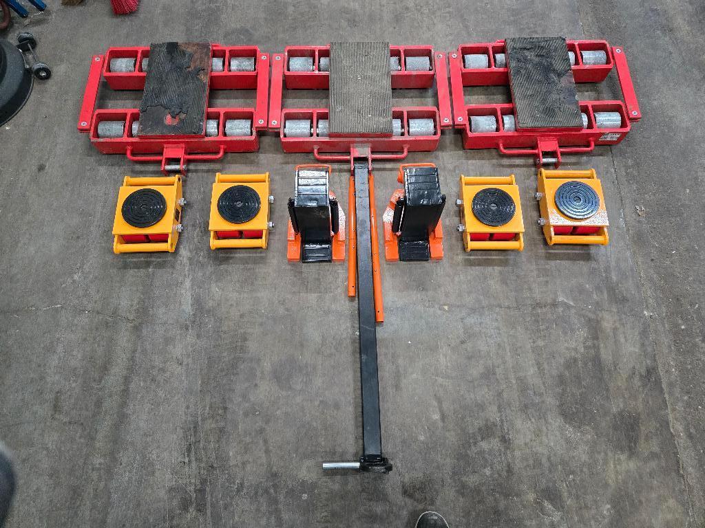 Verhuur gereedschap machineverhuizing transportrollen, Auto diversen, Krikken, Zo goed als nieuw, Potkrik, Manueel, Ophalen