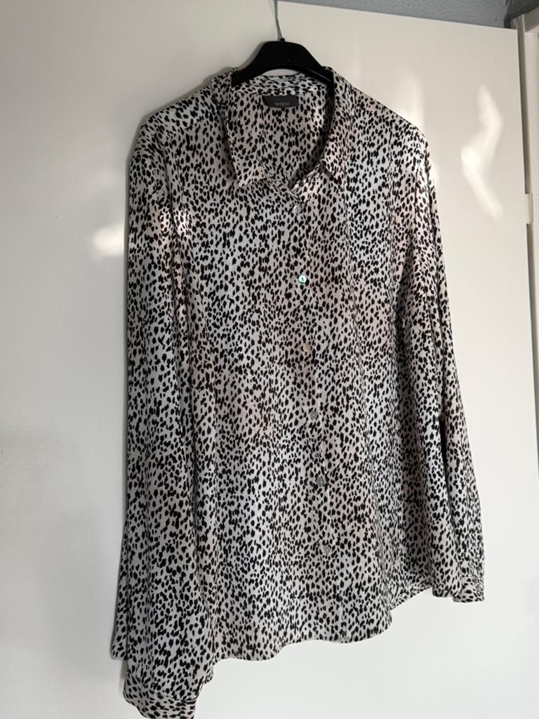 Blouse maat 46, Ophalen of Verzenden, Zo goed als nieuw, Maat 46/48 (XL) of groter, Zwart