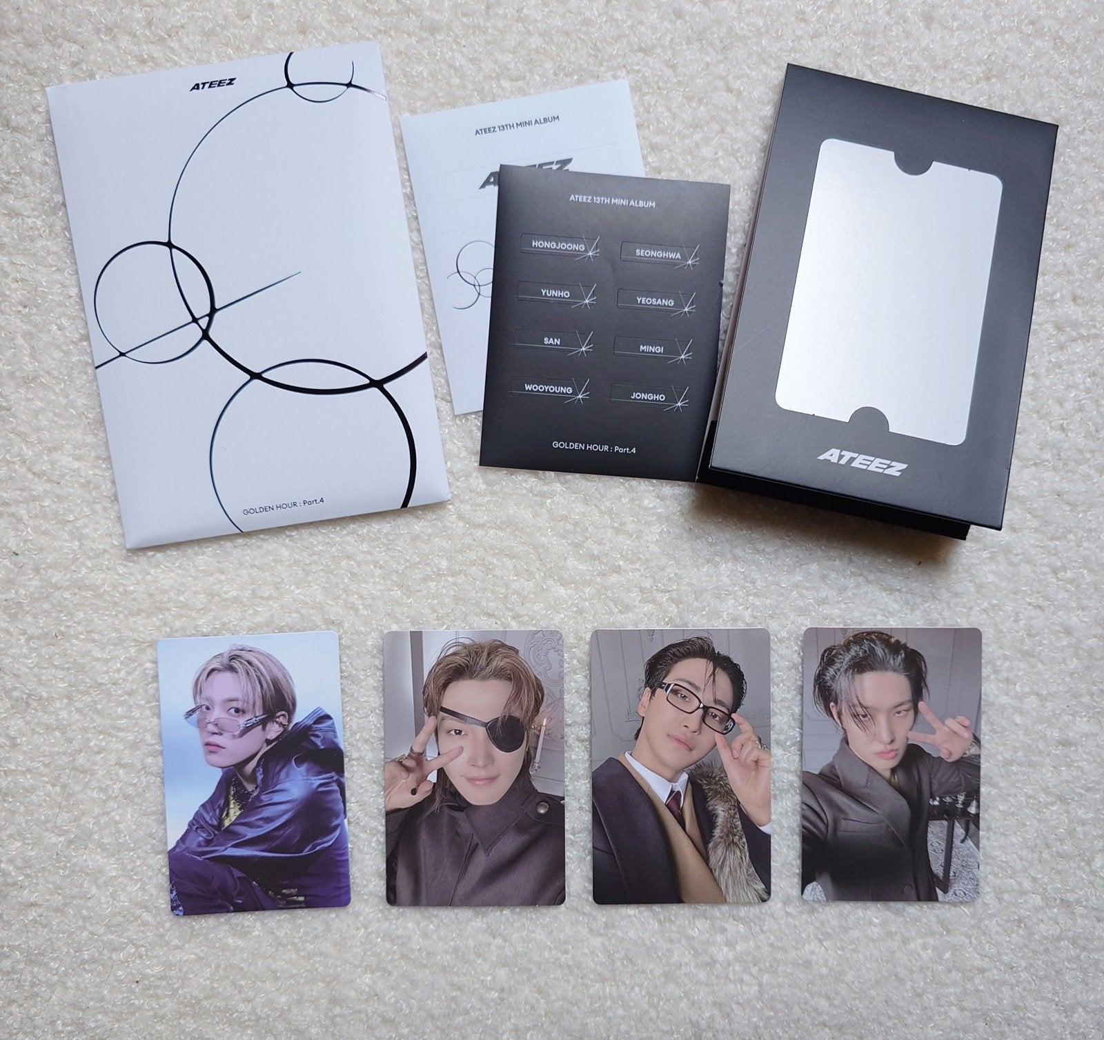 Ateez golden hour part 4 poca photocards Hongjoong/Seonghwa, Verzamelen, Muziek, Artiesten en Beroemdheden, Ophalen of Verzenden