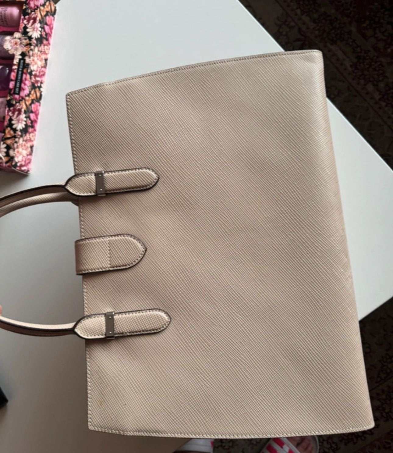 Originele Ralph Lauren tas - Beige, goede staat, Ophalen of Verzenden, Zo goed als nieuw, Beige, Handtas