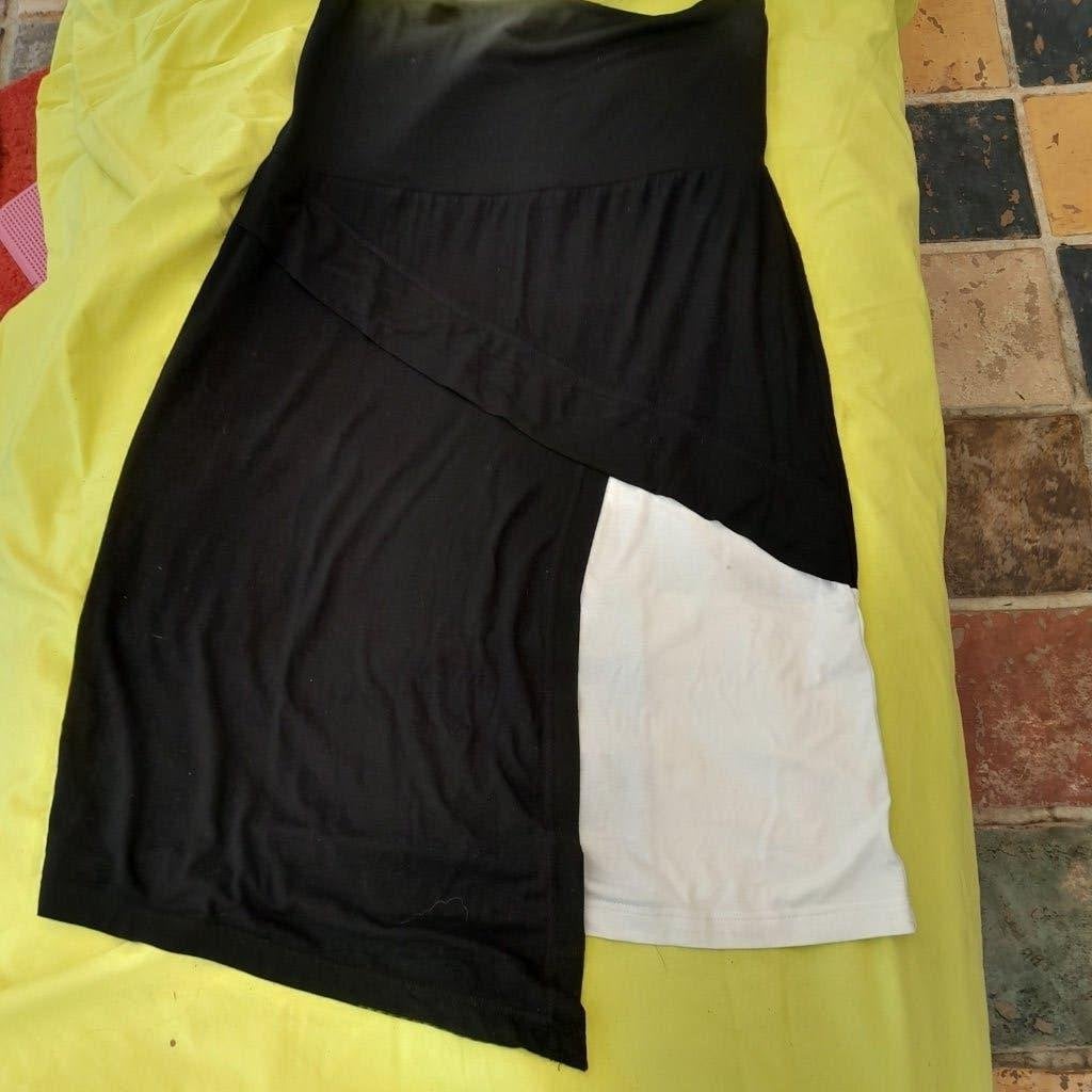 rok elsewhere zwart wit nieuw L, Elsewhere, Zwart, Maat 42/44 (L), Nieuw