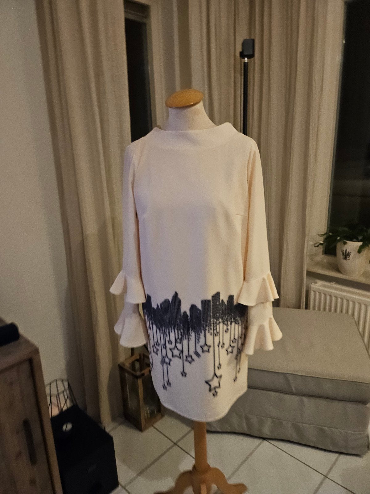 Elisabetta Franchi jurk, Elisabetta Franchi, Beige, Nieuw, Ophalen of Verzenden