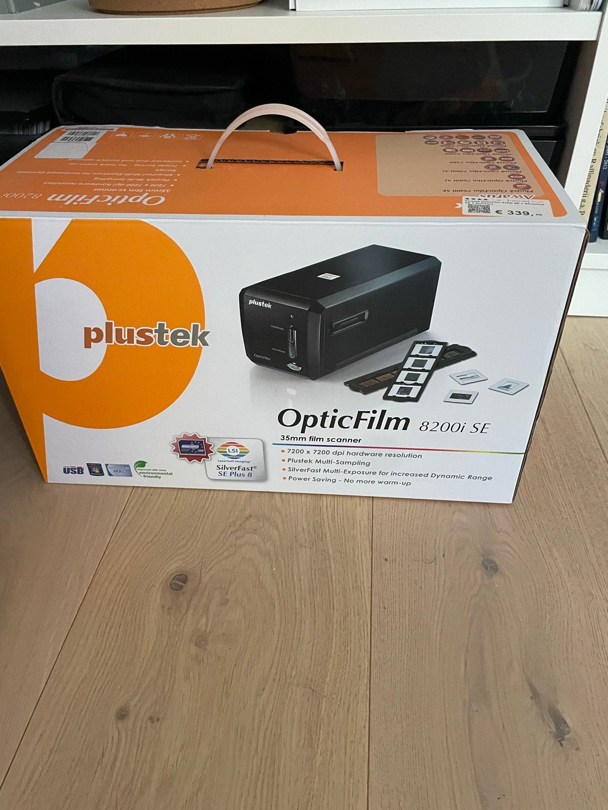 Plustek OpticFilm 8200i SE 35mm Filmscanner, Computers en Software, Scanners, Verzenden, Zo goed als nieuw, Diascanner, MacOS