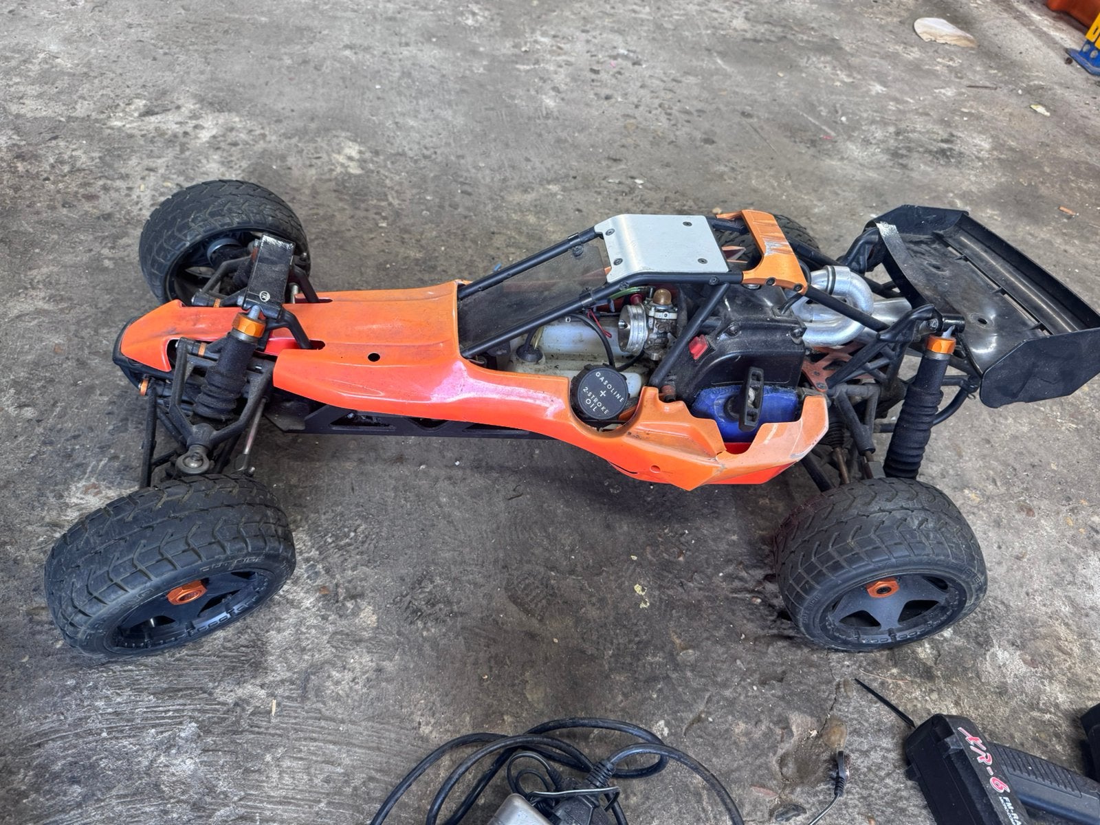 Baja b5 2takt bestuurbare auto, Ophalen of Verzenden, Gebruikt