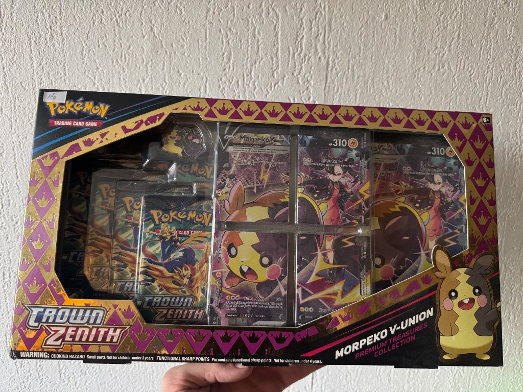 Crown zenith morpeko v union, Hobby en Vrije tijd, Verzamelkaartspellen | Pokémon, Ophalen of Verzenden, Nieuw, Overige typen
