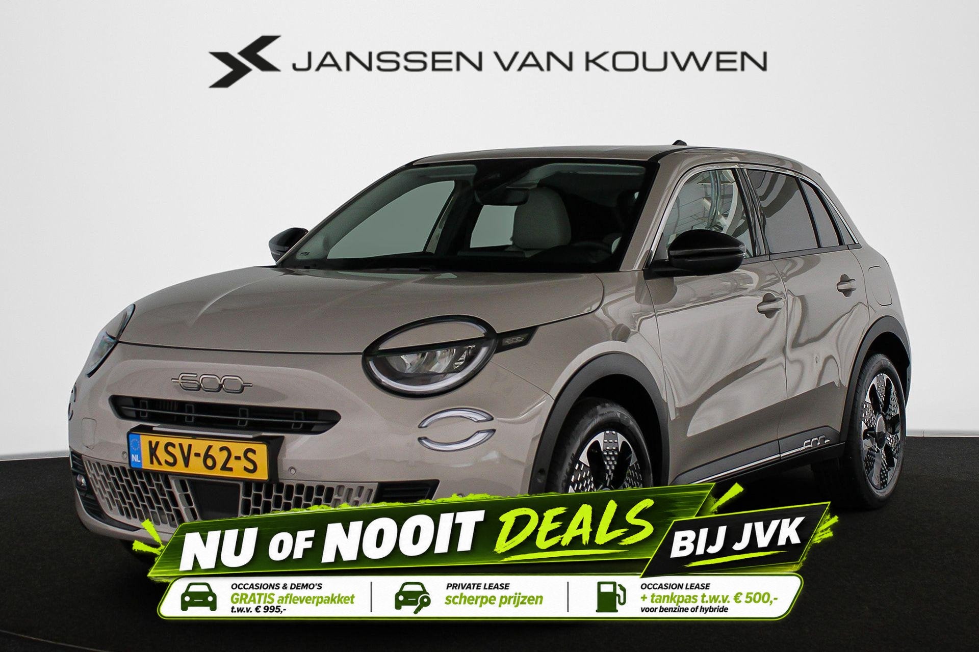 Fiat 600 1.2 Hybrid La Prima Leder Stoelverwarming Massage K