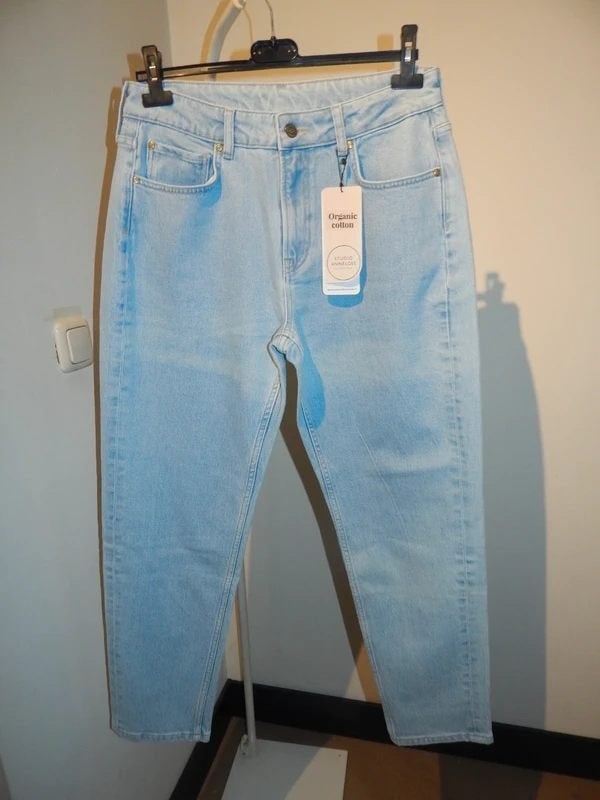 Studio Anneloes jeans broek relaxed fit licht blauw nieuws/m