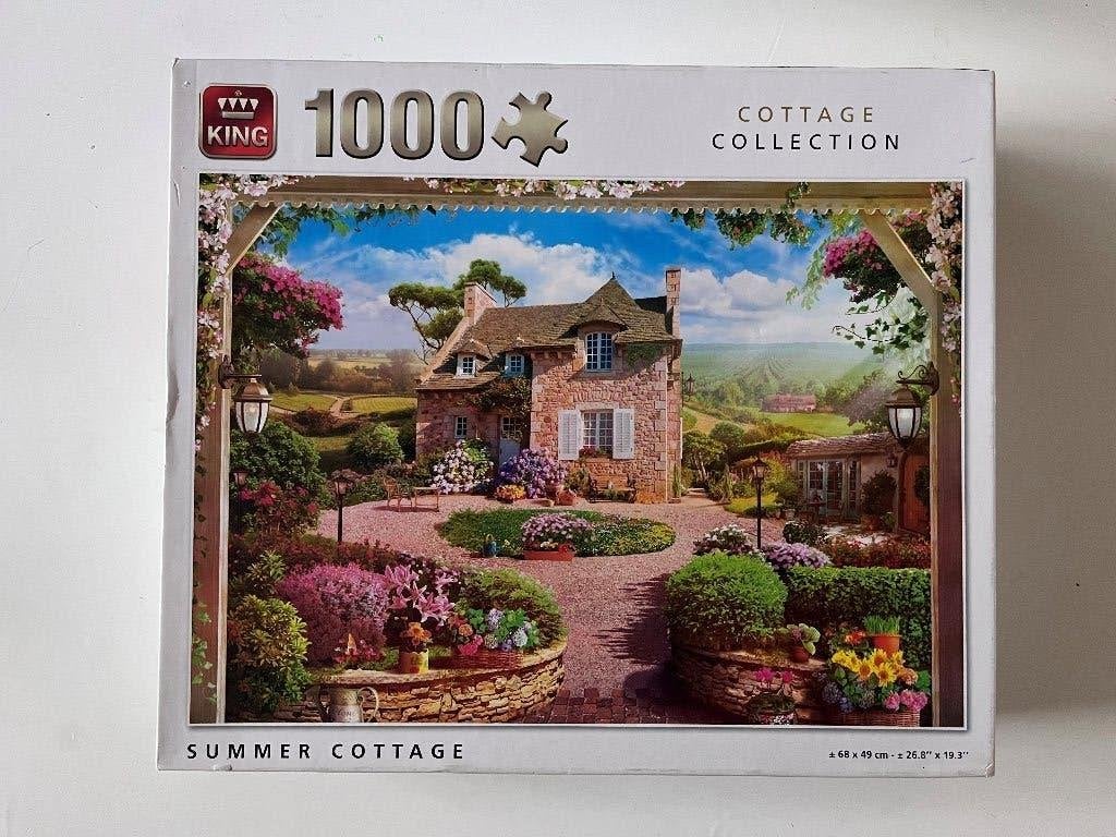 Puzzel King Cottage Collection 'Cottage' 1000 stukjes, Ophalen of Verzenden, 500 t/m 1500 stukjes, Zo goed als nieuw