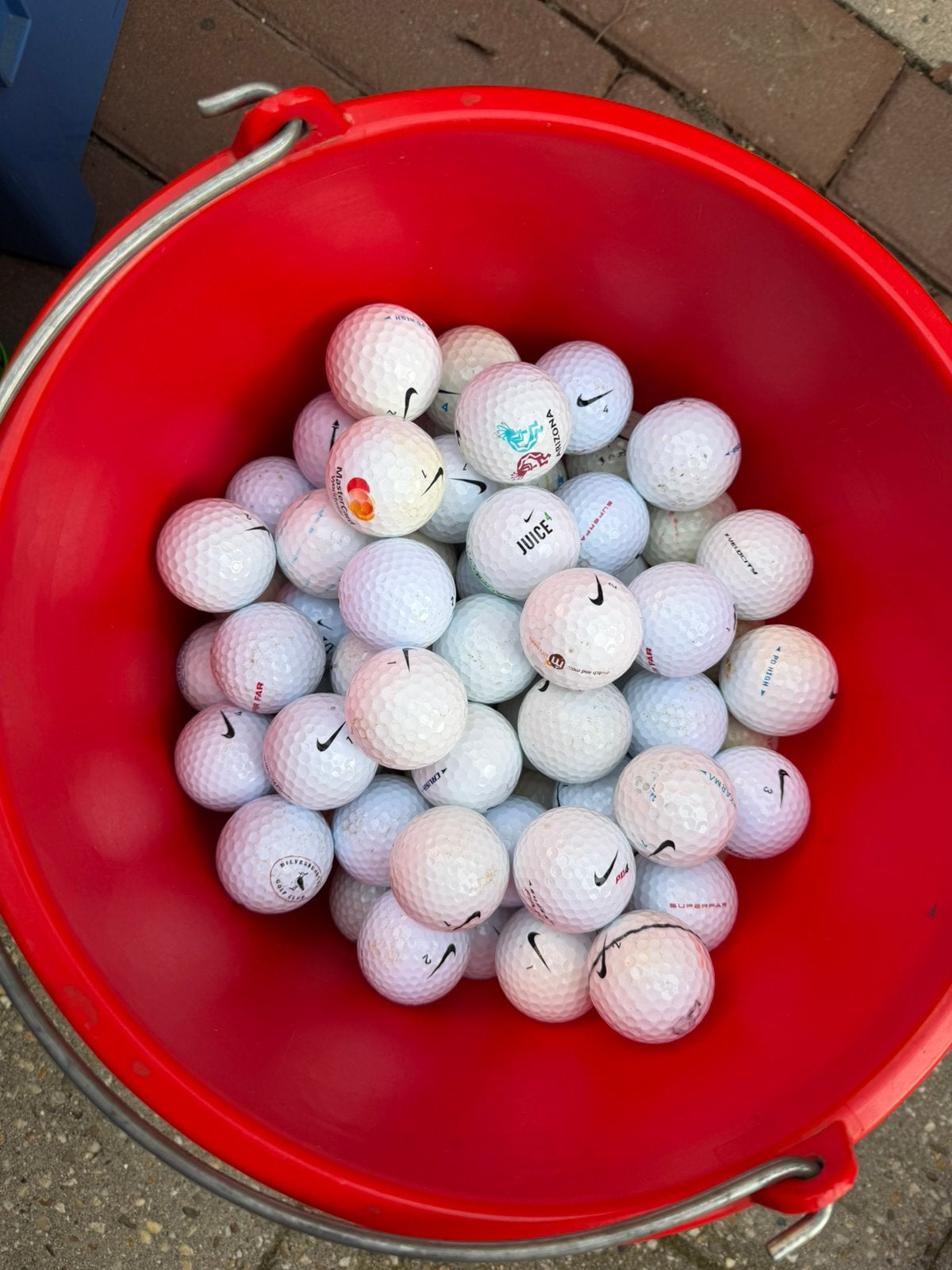 200 Nike golfballen, Overige merken, Gebruikt, Bal(len), 6603EB